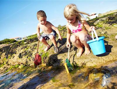 Grandes marées sur la côte vendéenne à St Jean de monts près du Camping Les Sirènes 3 étoiles