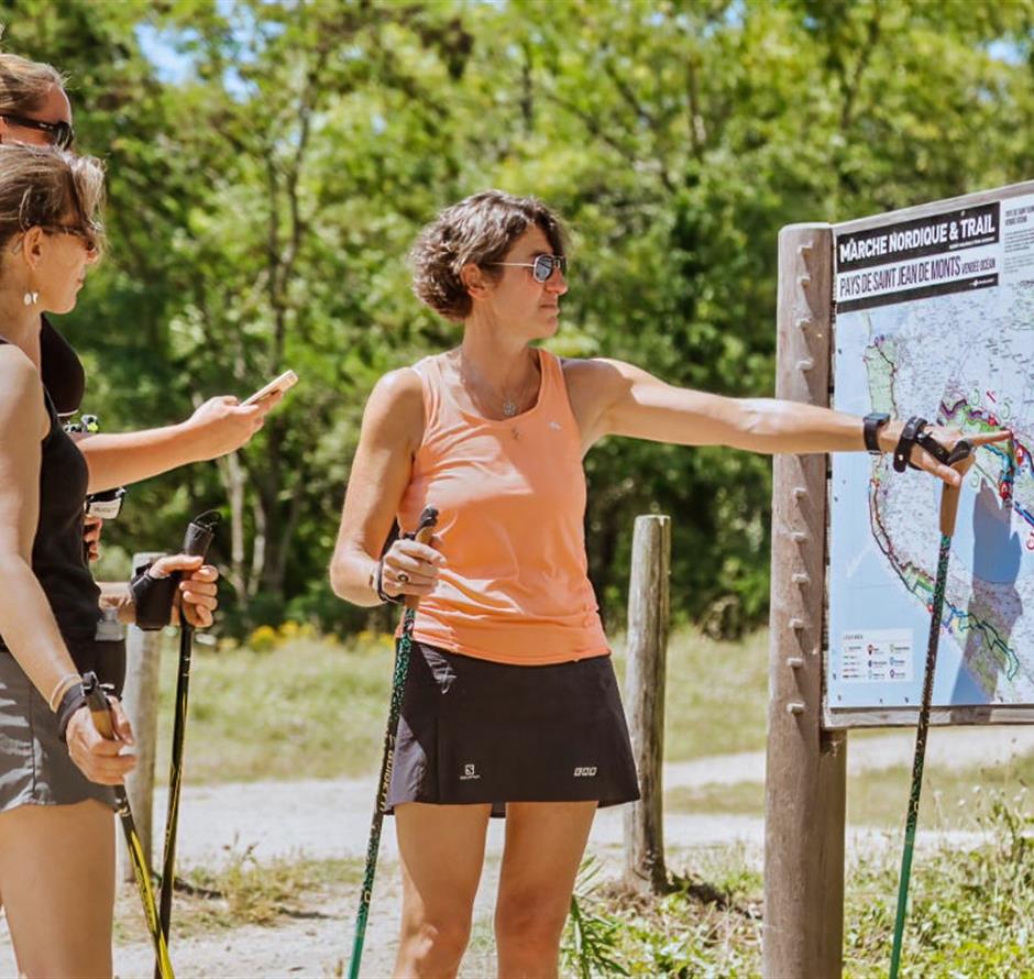 Marche nordique itinéraire Saint-Jean-de-Monts en Vendée près du Camping Les Sirènes 3 étoiles 