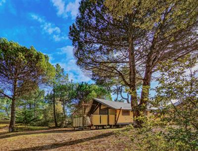 Vue extérieure du Tente lodge 4 personnes 2 chambres