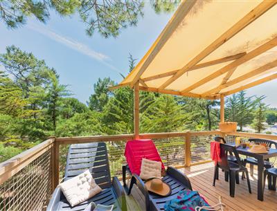 terrasse  du Cottage 2-3 pers 4 fleurs