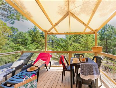 terrasse  du Cottage 2-3 pers 4 fleurs