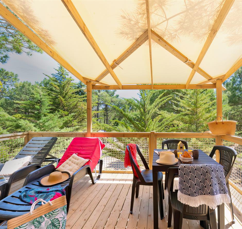 terrasse  du Cottage 2-3 pers 4 fleurs 