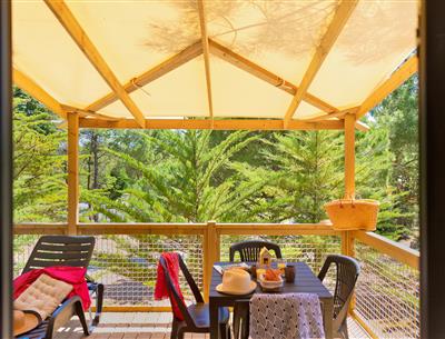 terrasse  du Cottage 2 pers 4 fleurs