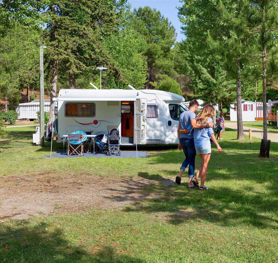 Emplacements nus avec électricité 2 fleurs au Camping Les Sirènes 