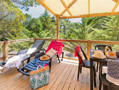 terrasse  du Cottage 2-3 pers 4 fleurs