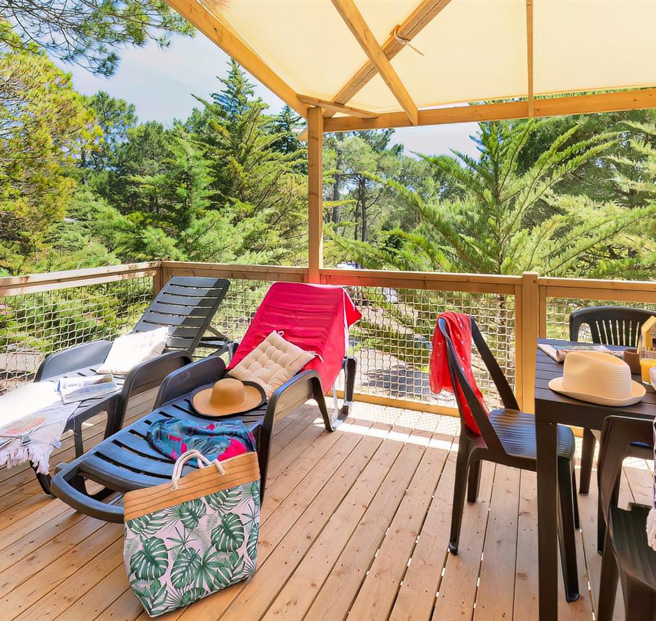 terrasse  du Cottage 2-3 pers 4 fleurs 
