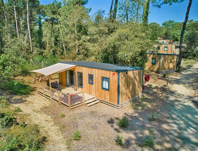 Vue aérienne du Cottage 6 personnes 3 fleurs