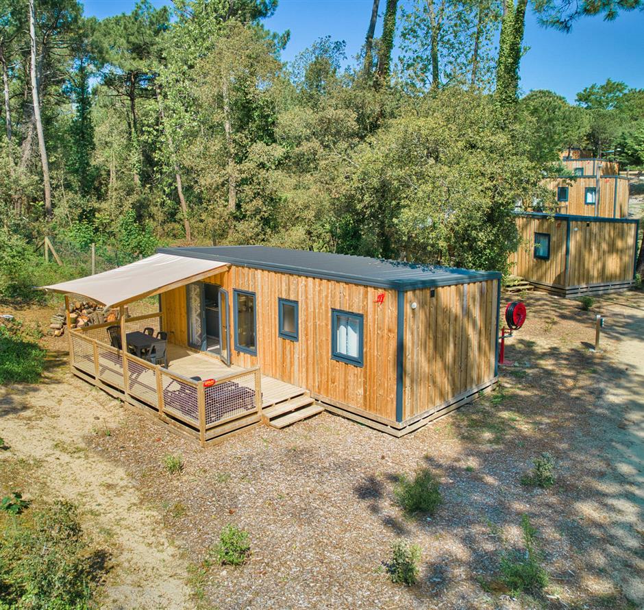 Vue aérienne du Cottage 6 personnes 3 fleurs 