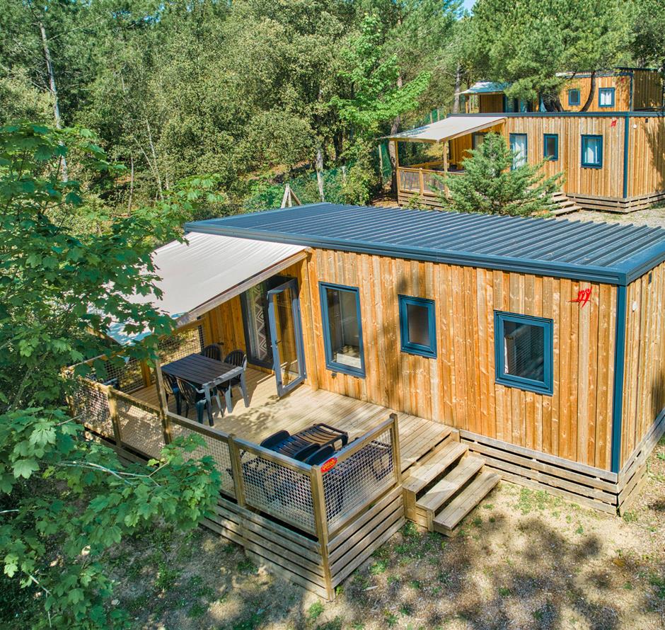 Vue aérienne du Cottage 6 personnes 3 fleurs 