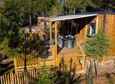 Vue extérieure du Cottage 4 personnes premium - CAMPING**** Les Sirènes
