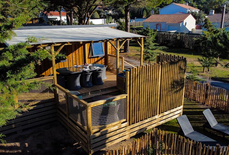 Extérieur du Cottage 4 personnes premium - CAMPING**** Les Sirènes